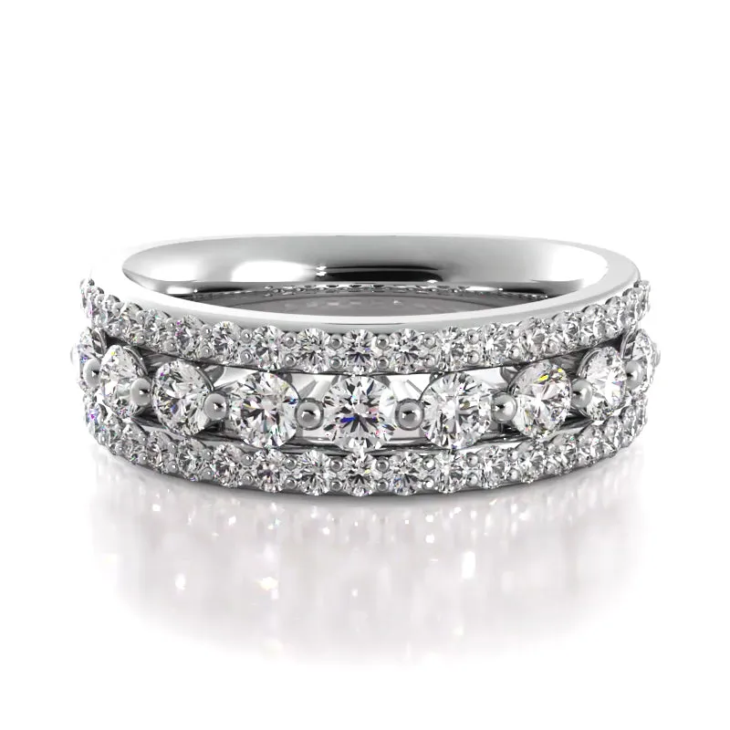 1.03 ct. Round Diamond Wedding Band