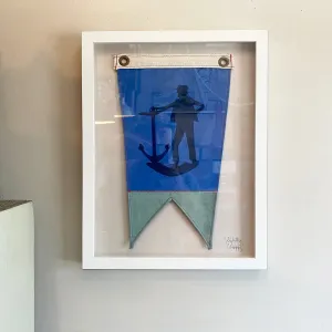 Framed "Sailor/Anchor" Flag