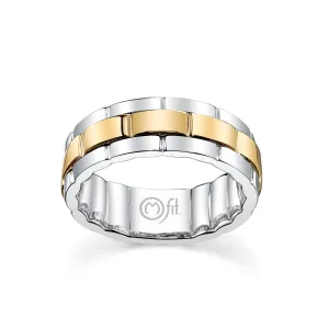 M-Fit 417 Yellow & White Gold Wedding Band