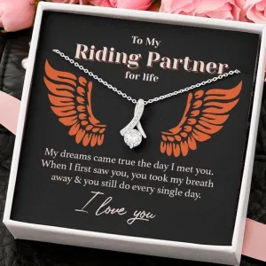 My Riding Partner for Life Eternity Necklace
