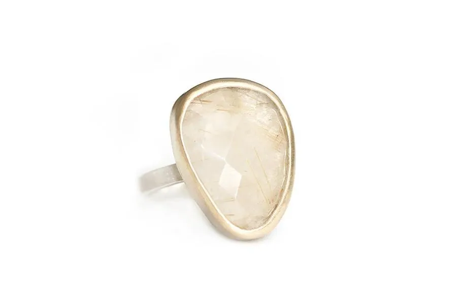 Rutilated Quartz Ring